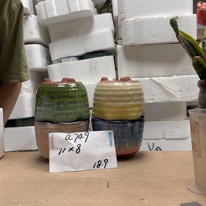 粗陶多肉花盆微瑕749