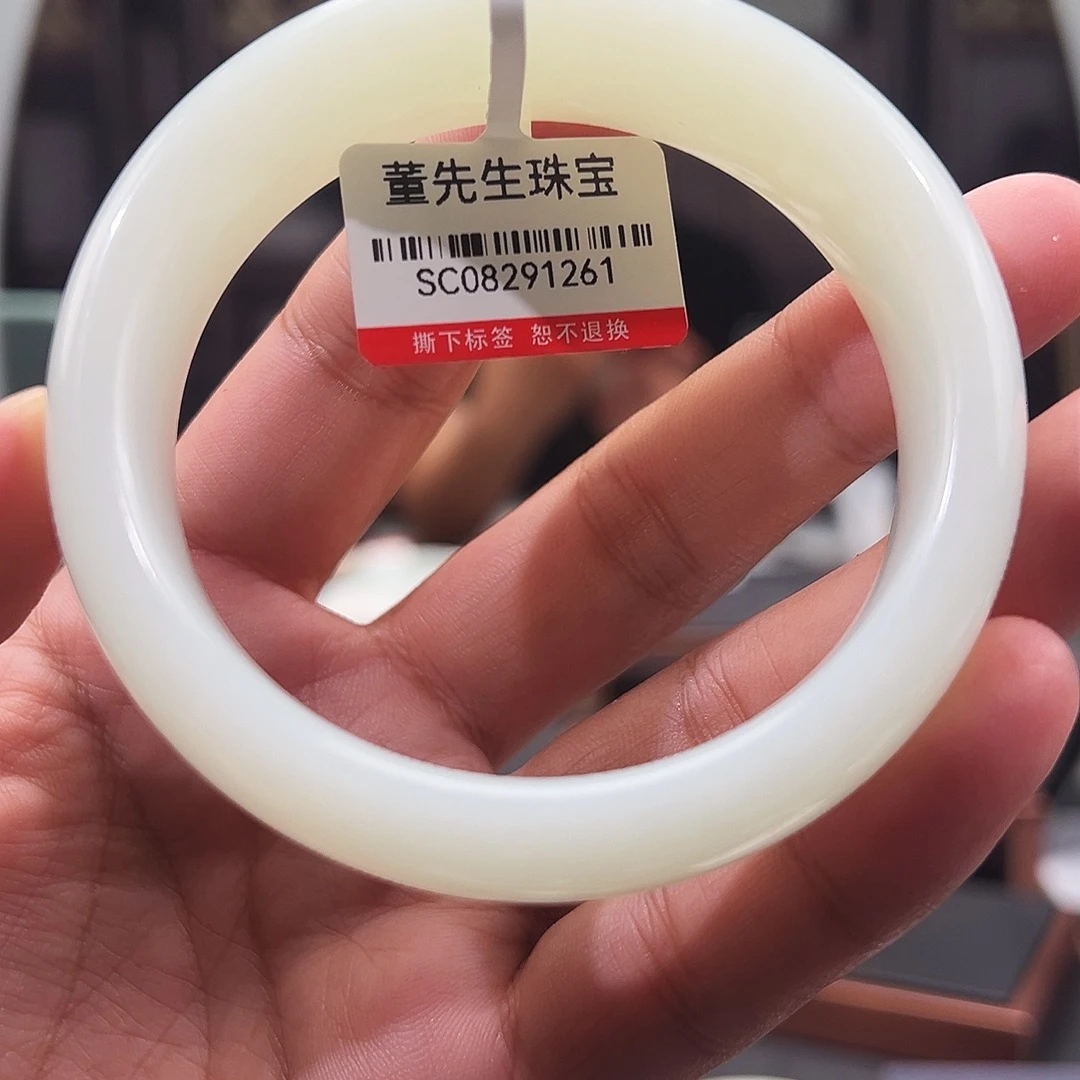 风***雪未镶嵌手镯和田玉（白玉）