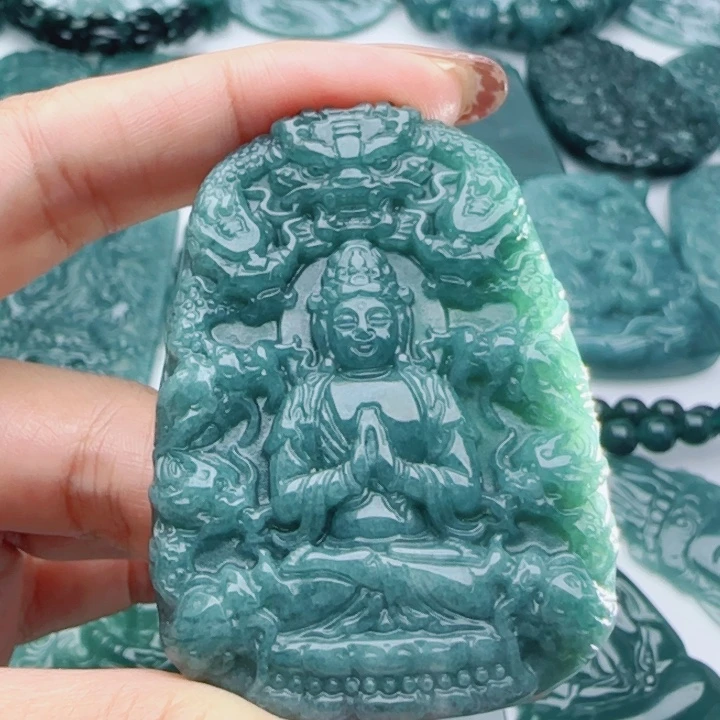 翡翠未镶嵌颈饰多样性发货天然A货翡翠