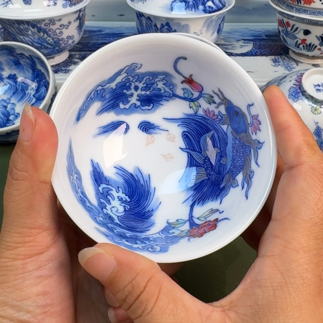 景德镇纯手绘茶具圆圆288
