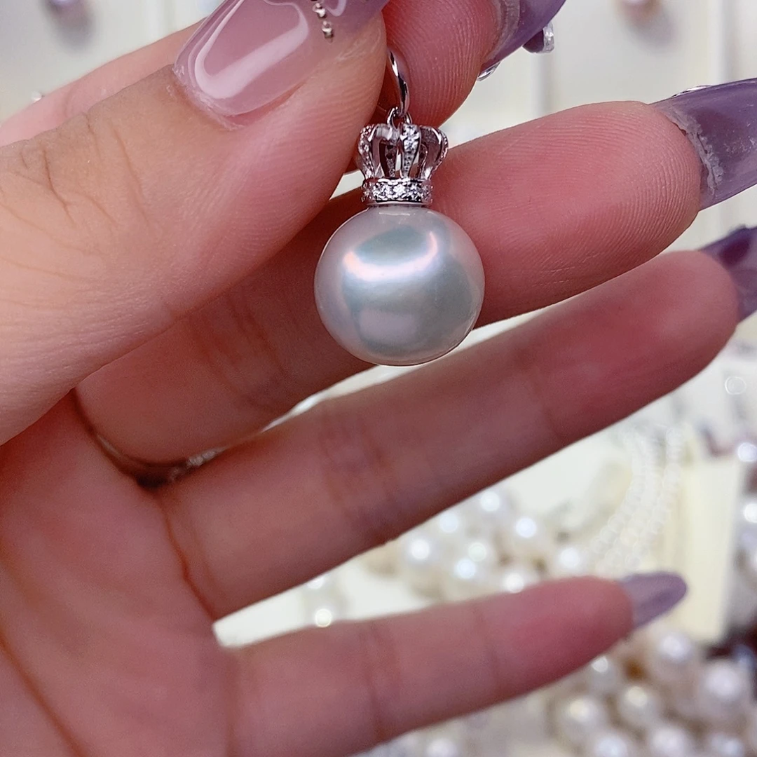 吊坠(赠链)淡水珍珠银S925镶嵌