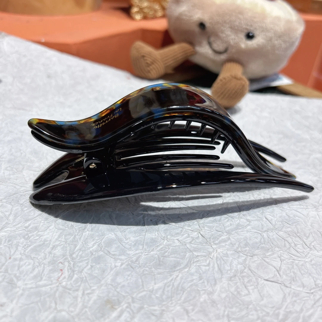 15117 蓝棕色醋 黑色燕尾夹