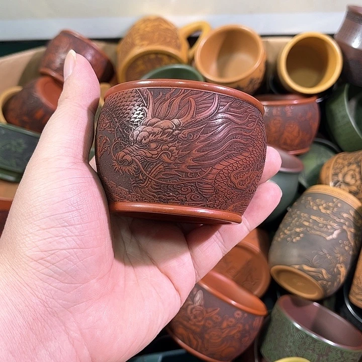 茶杯紫砂全手工紫砂主任杯