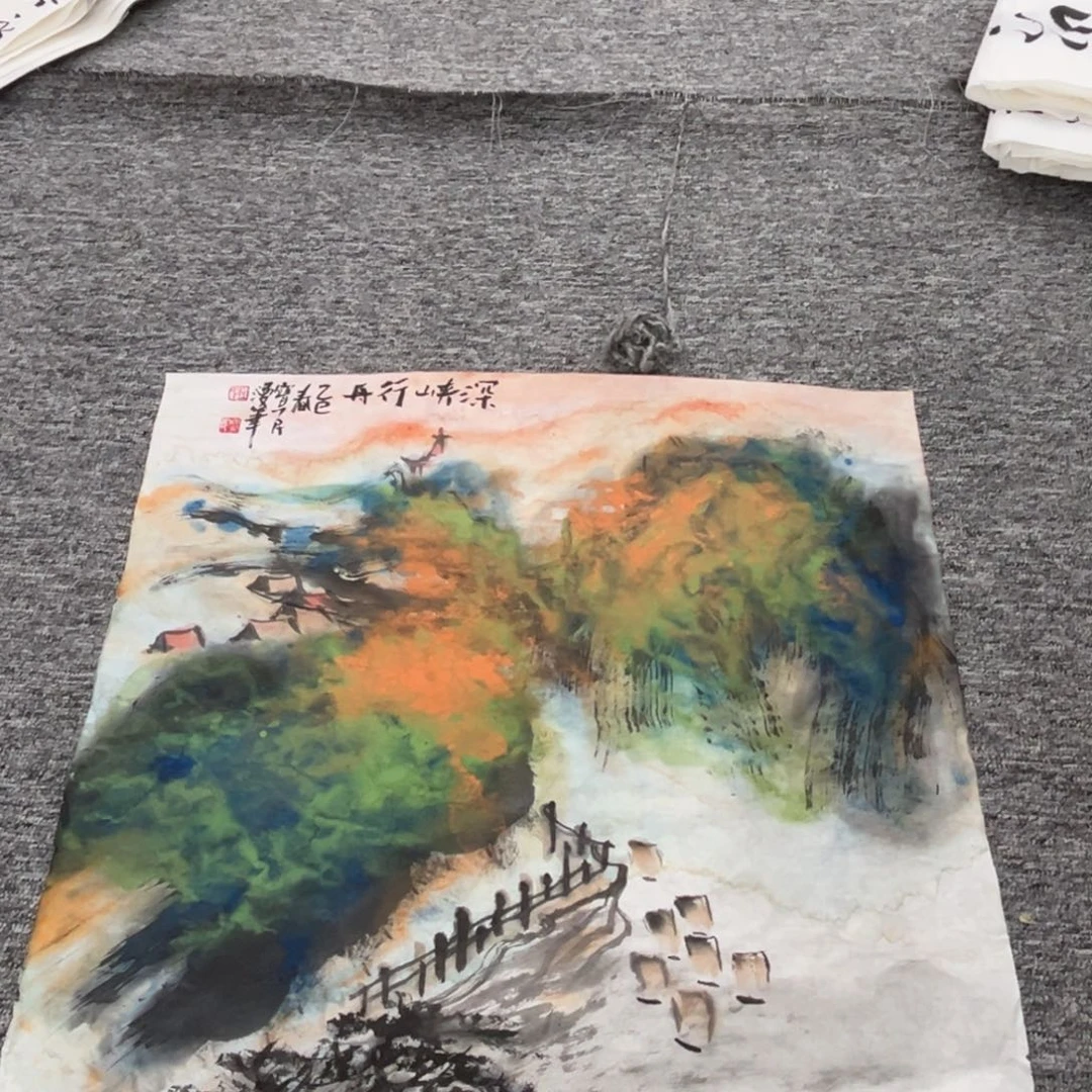 国画杜宝民老师三尺斗方绘画