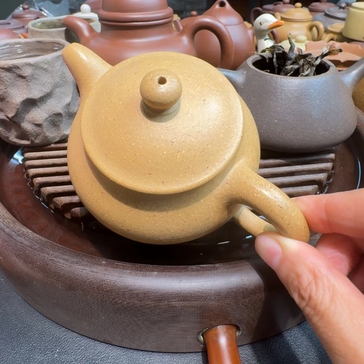 茶杯紫砂黄金段无添加潘壶170cc