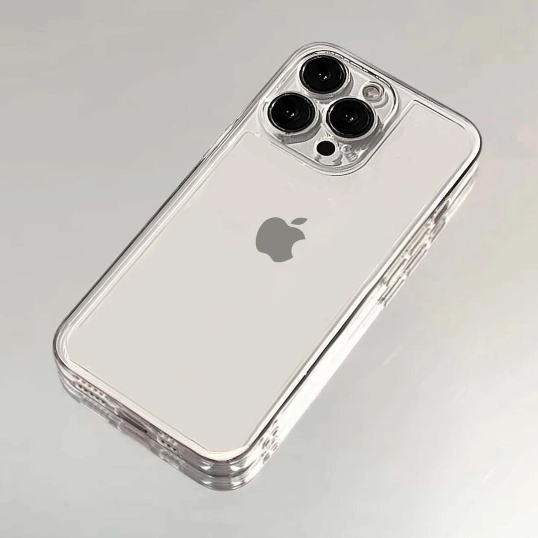 简约裸机感iPhone14/1spromax手机壳苹果13pro透明11软壳12小众7p