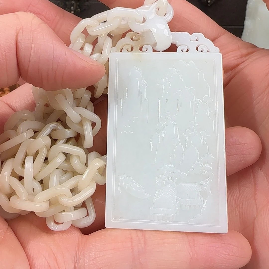 和田玉未镶嵌颈饰