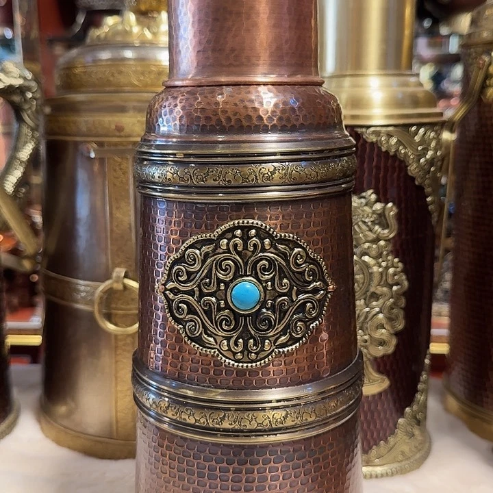 铜纯铜藏寺暖壶家用