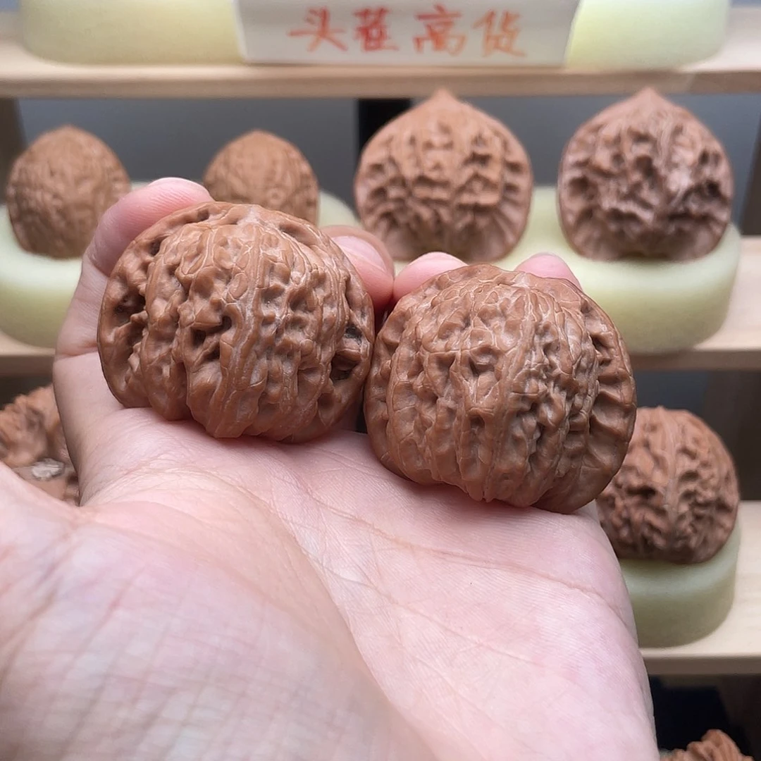 吊坠文玩核桃42全品白狮子