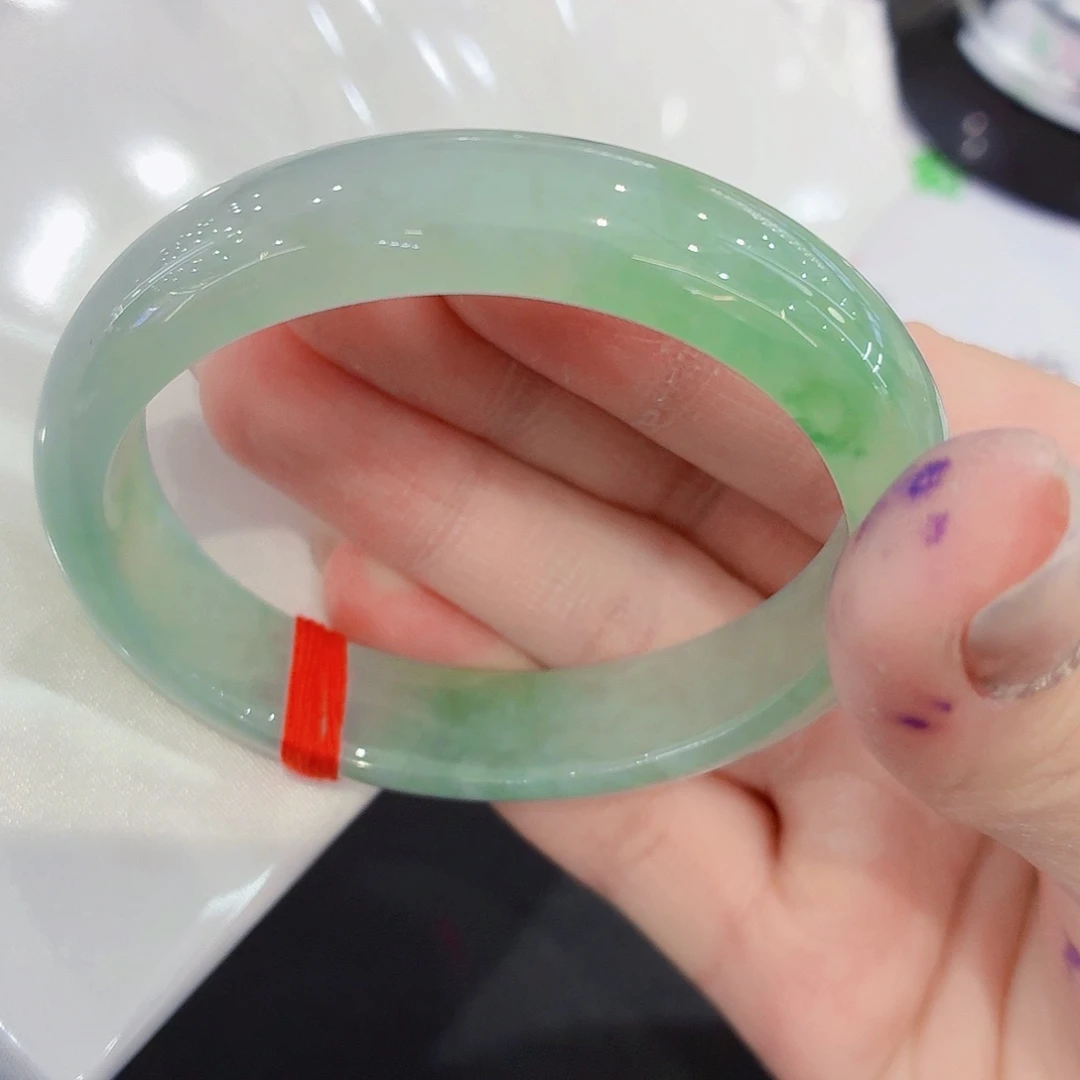 翡翠未镶嵌手镯翡翠54圈口