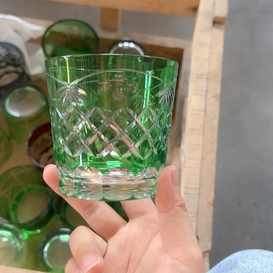 水晶玻璃高脚款微瑕一个