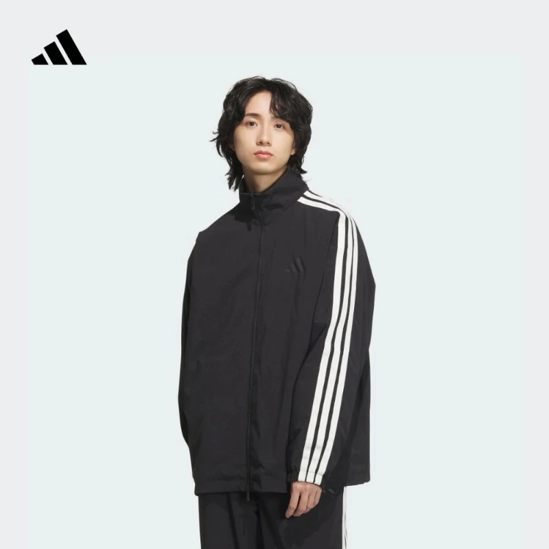 ADIDAS/阿迪达斯官方 拒水防泼宽松夹克外套男款 adidas JL6091