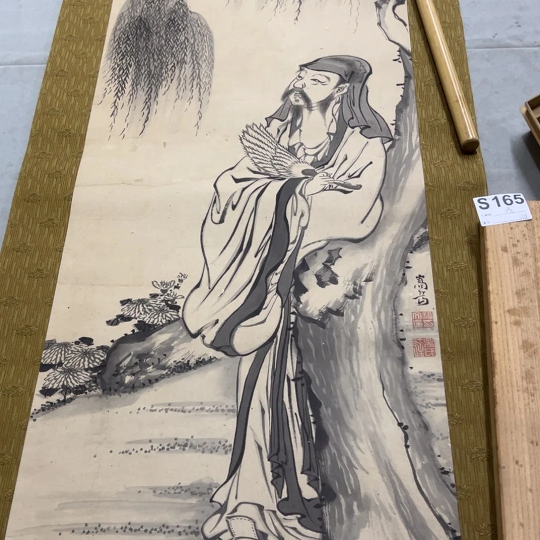 国画戏*手绘临摹人物挂轴