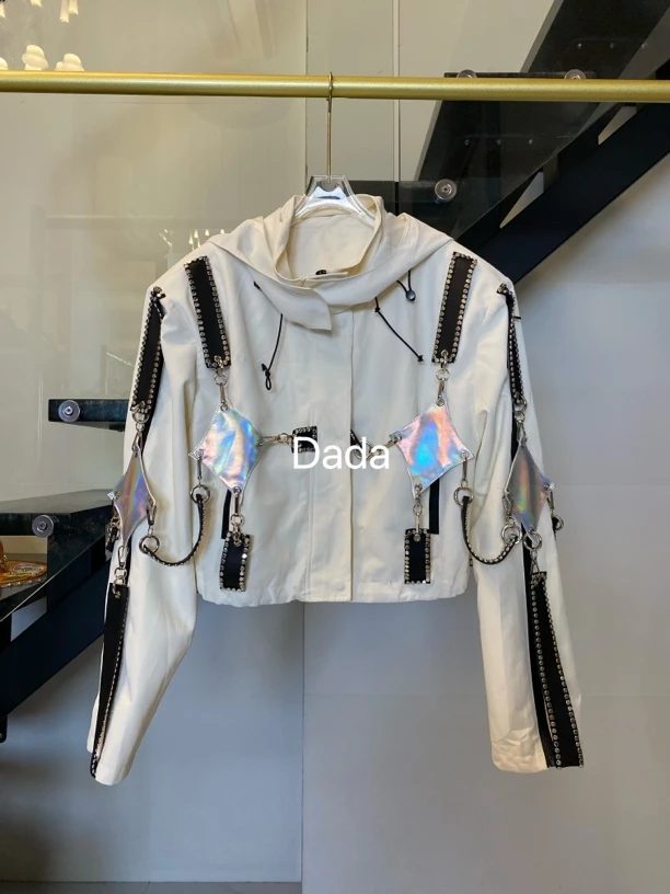 Dada设计款新款重工个性款休闲时尚洋气百搭宽松棒球服C11795