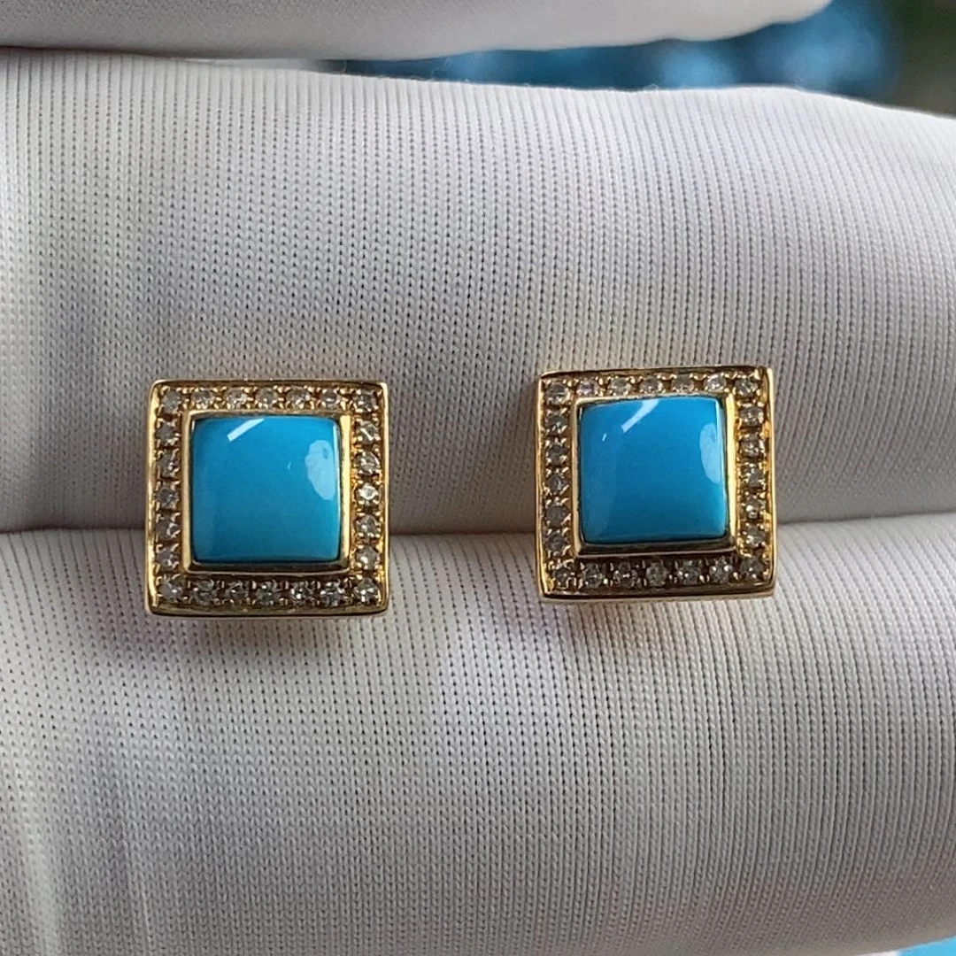 绿松石18K金镶嵌其他