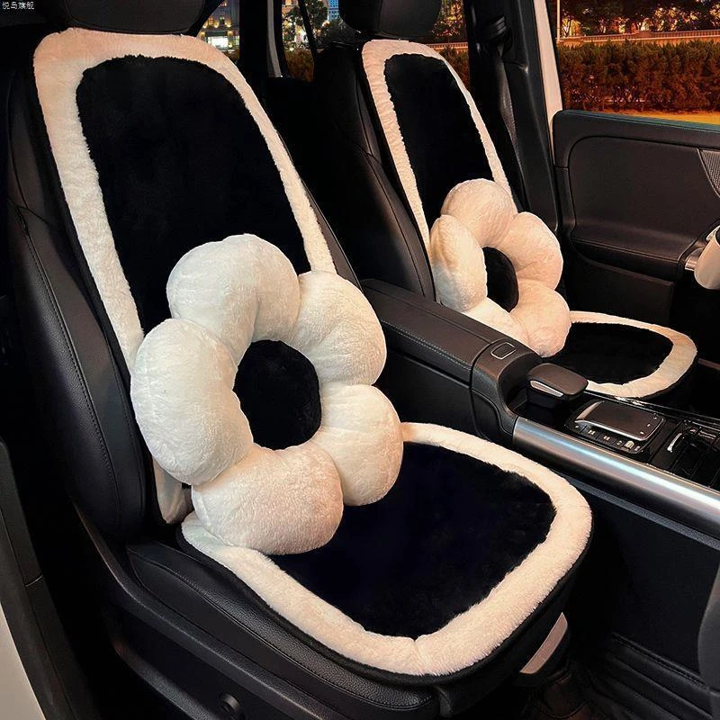 五菱缤果PLUS通用汽车座套冬季保暖半包围毛绒保暖打孔座椅套座垫
