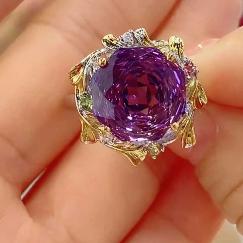 紫水晶戒指S925银9.20/207