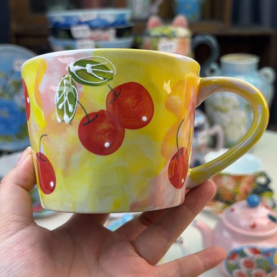 景德镇手绘高温釉下彩陶瓷茶具
