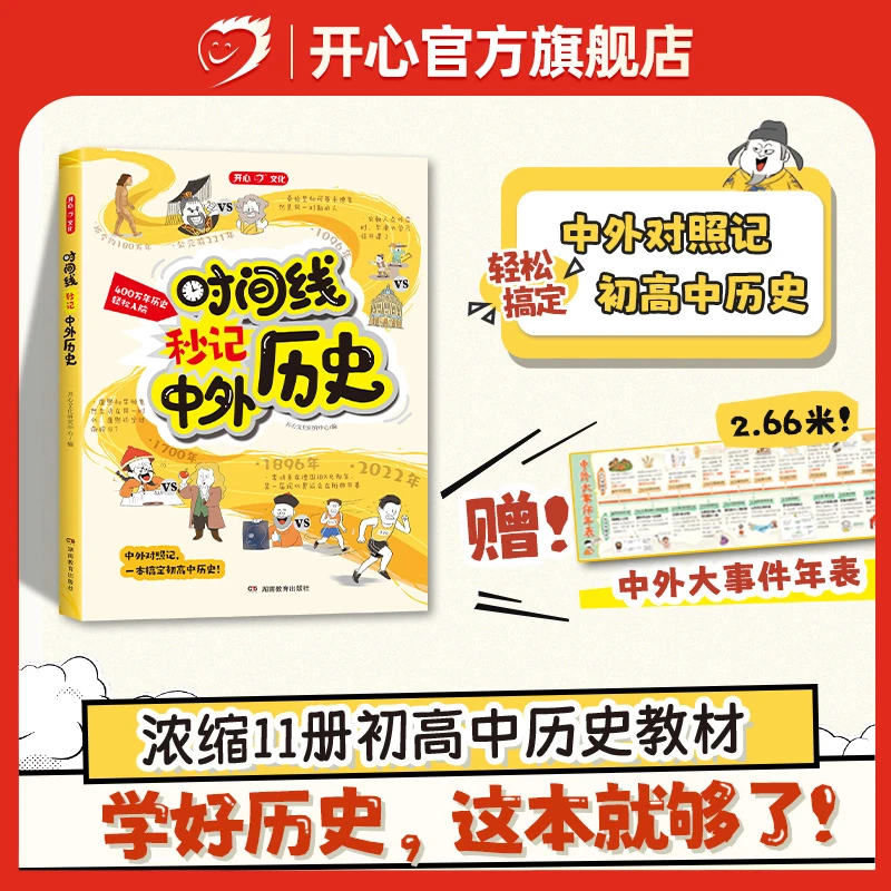 2025新版【时间线秒记中外历史】漫画初高中中外历史七八九年级