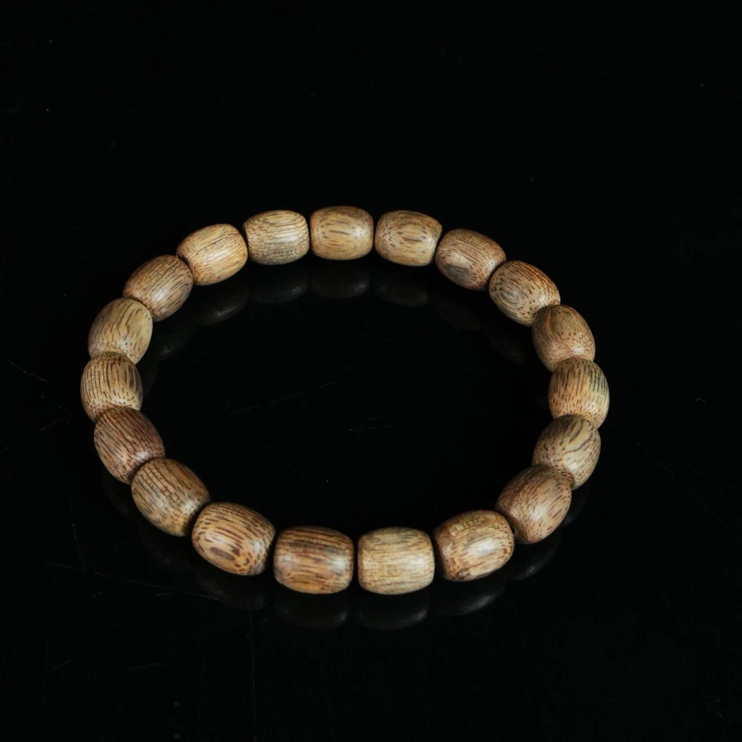 8780 印尼亚齐软油沉香鼓珠手串 0.93x1.1cm  6.25g