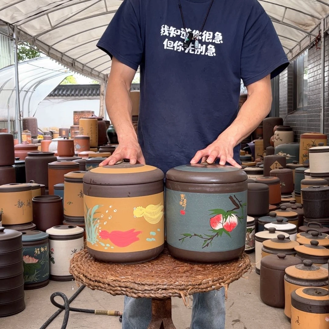 紫砂茶叶罐7 饼茶叶罐