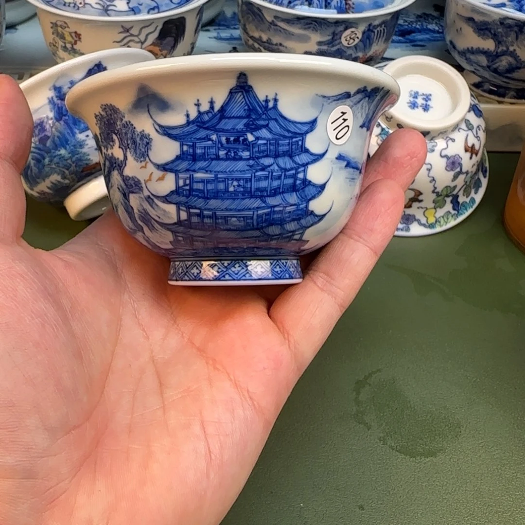 彦祖纯手工手绘茶具110