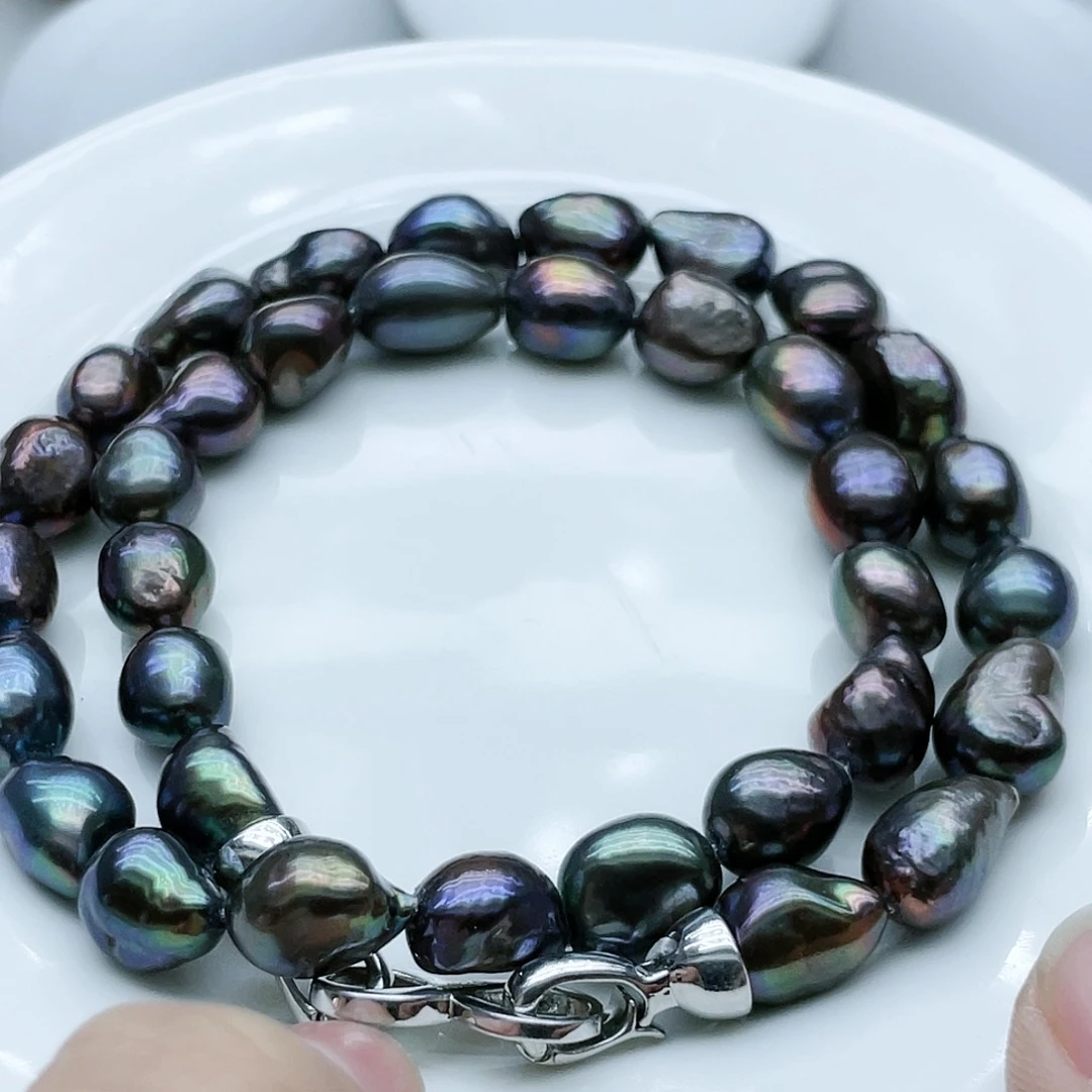 淡水珍珠颈饰钛钢