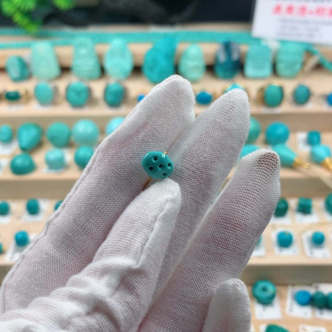绿松石未镶嵌配饰9.0-7.0
