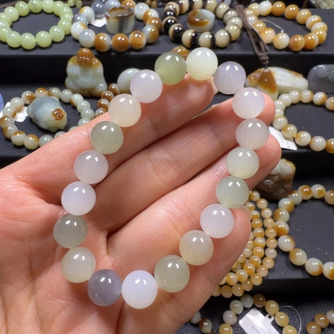 和田玉未镶嵌手链卡10