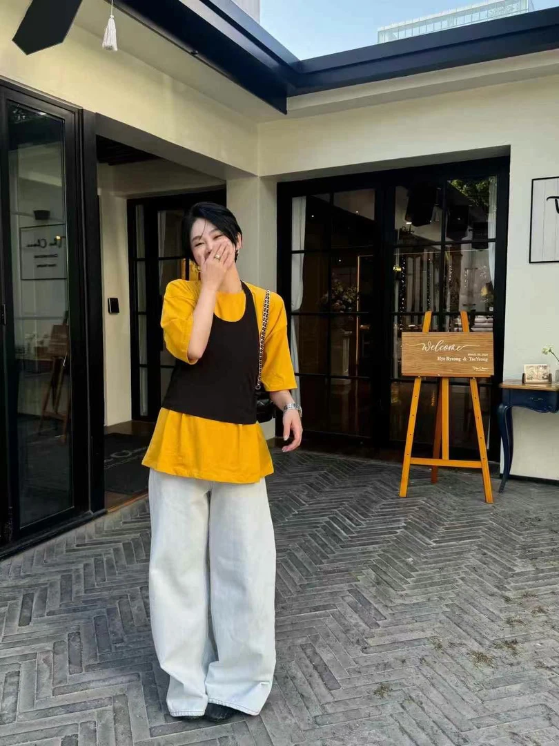 Az LongQuan 万能挂脖背心 设计师新款百搭休闲背心 hp41721