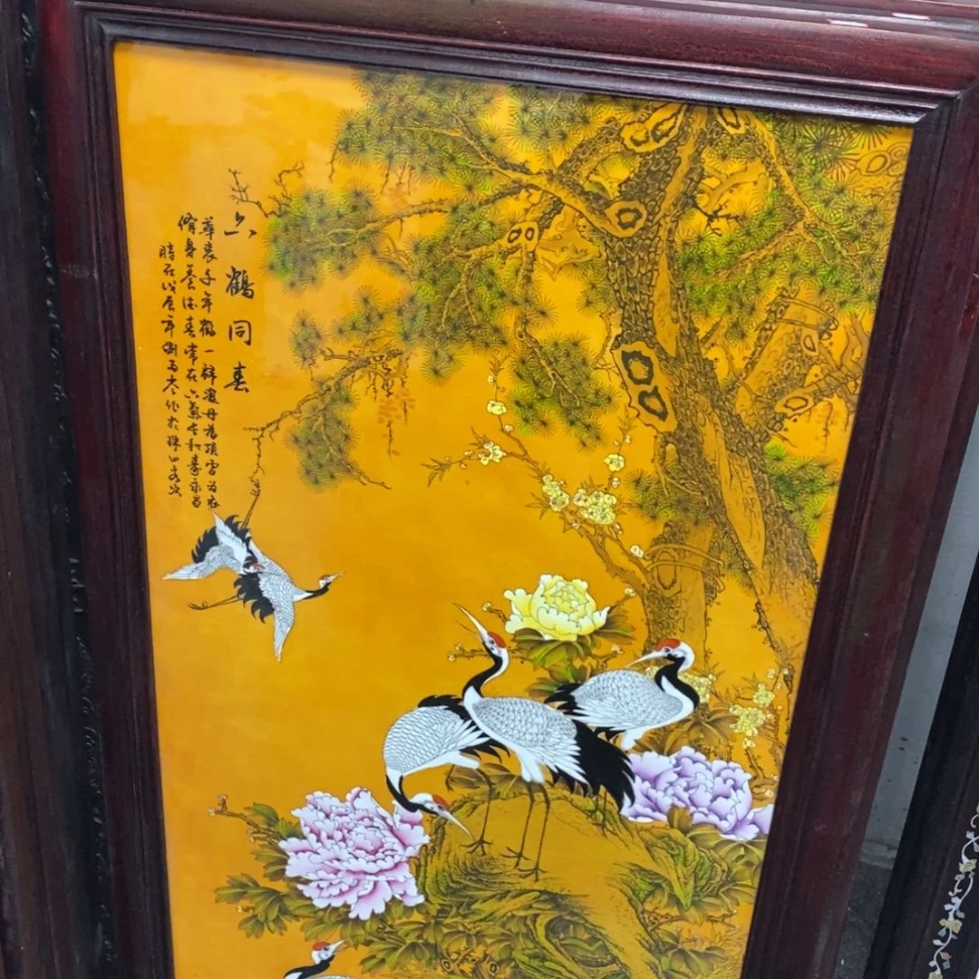 瓷片120*66 景德镇瓷板画柴窑烧制