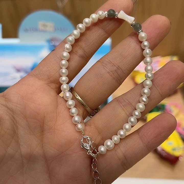 手绳合金淡水珍珠