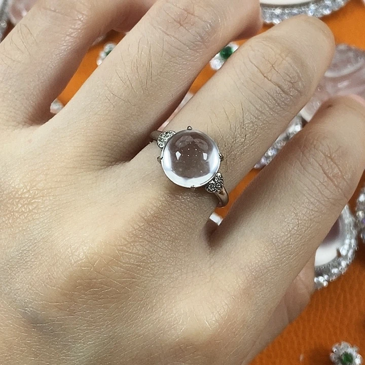 石英质玉银S925镶嵌颈饰