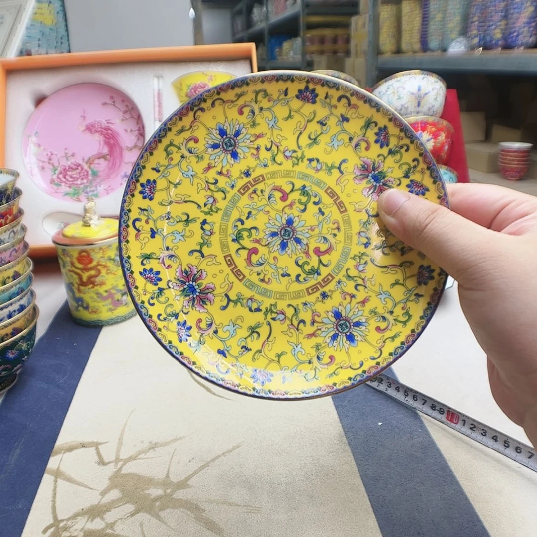 【闪购商品】珐琅6英寸6平黄。。。。