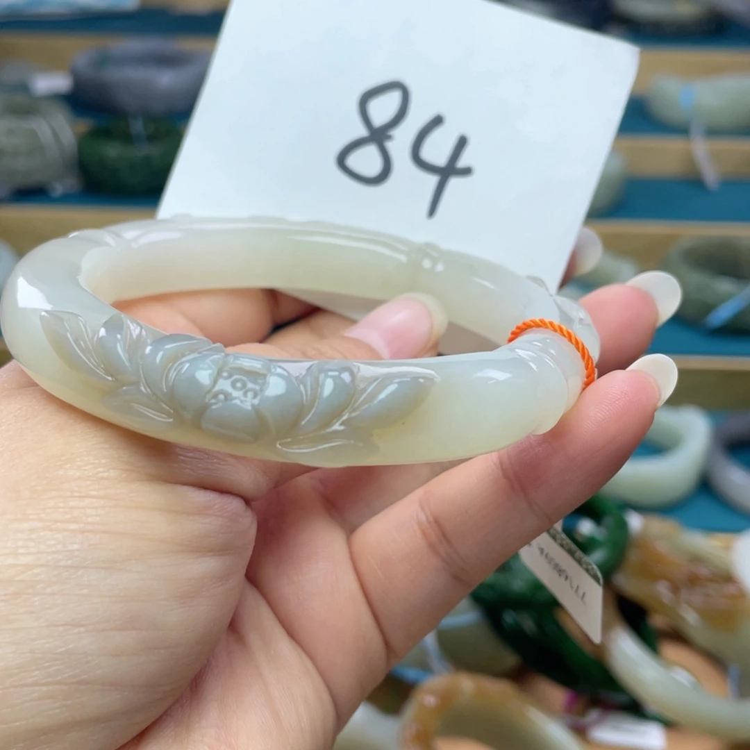 未镶嵌手镯和田玉圈口63