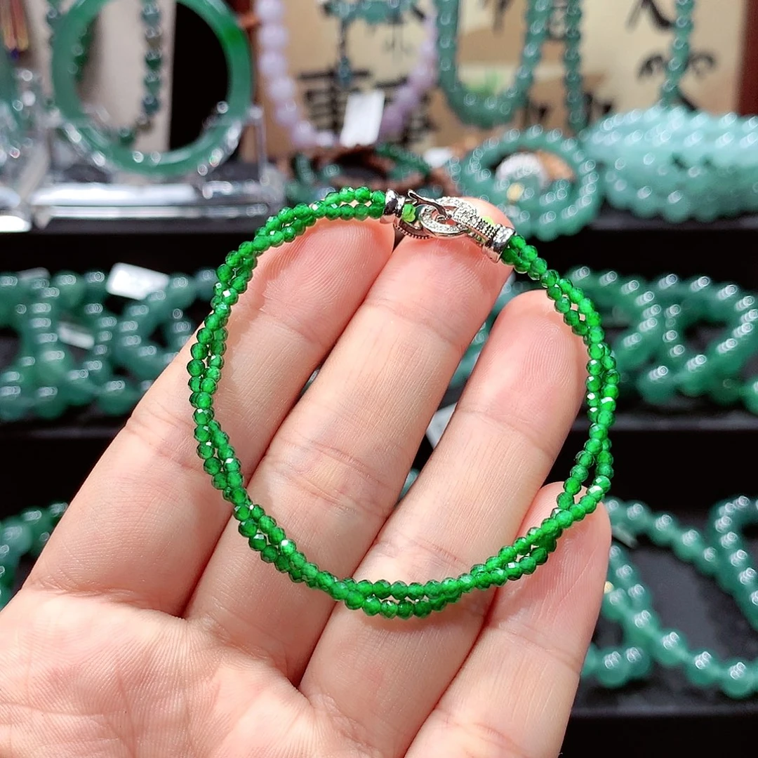 洪***温翡翠未镶嵌手链卡2.5