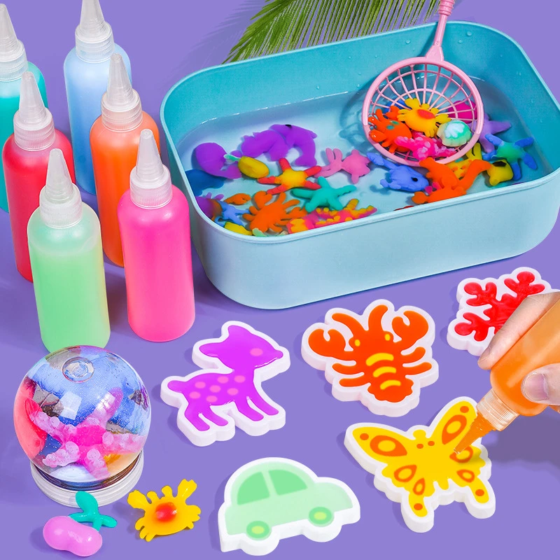 魔幻水精灵水宝宝玩具乳酸钙幼儿童diy手工制作材料益智亲子礼物
