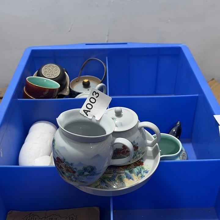 瓷片茶摆件微瑕介意勿拍