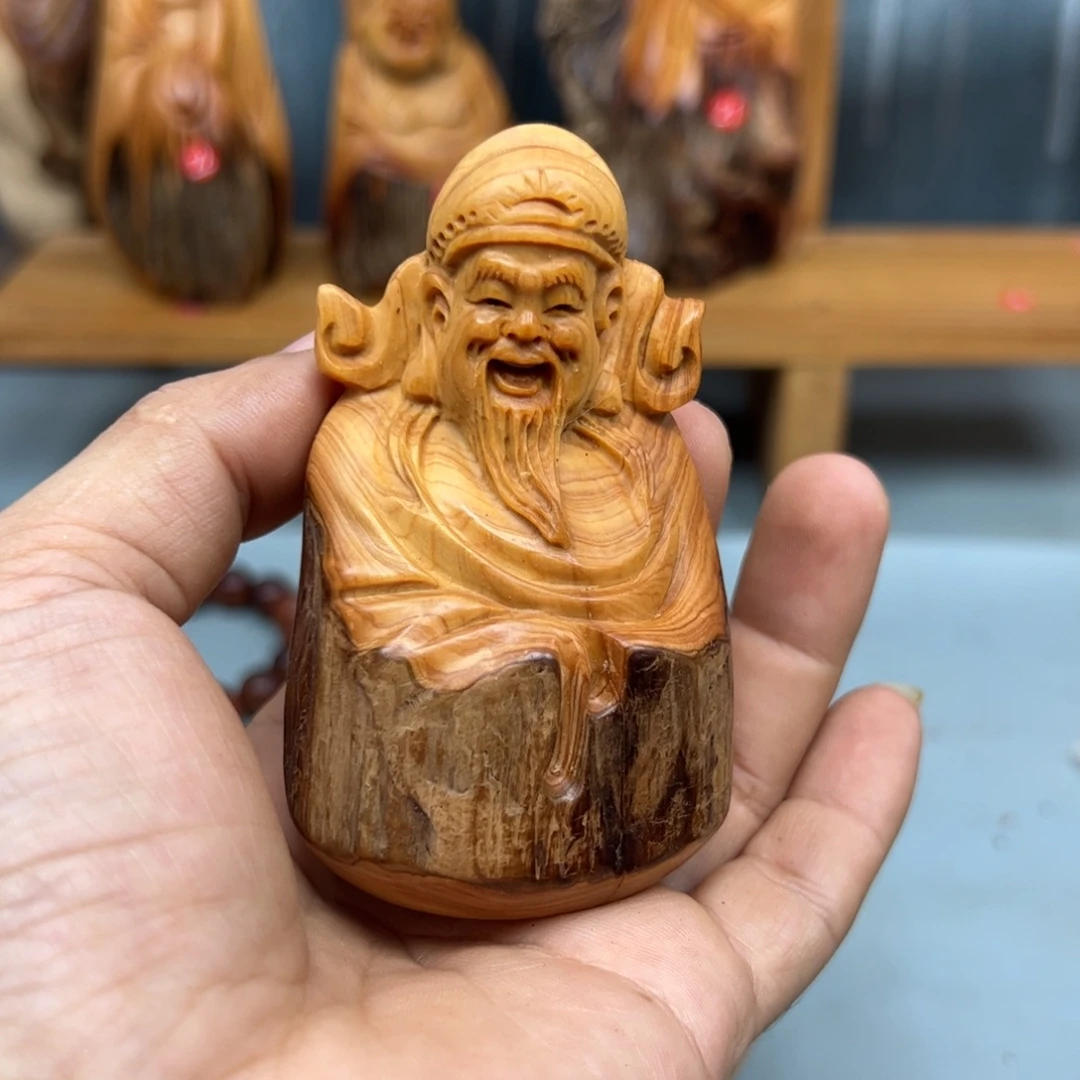 刘***╲木崖柏木摆件手把件
