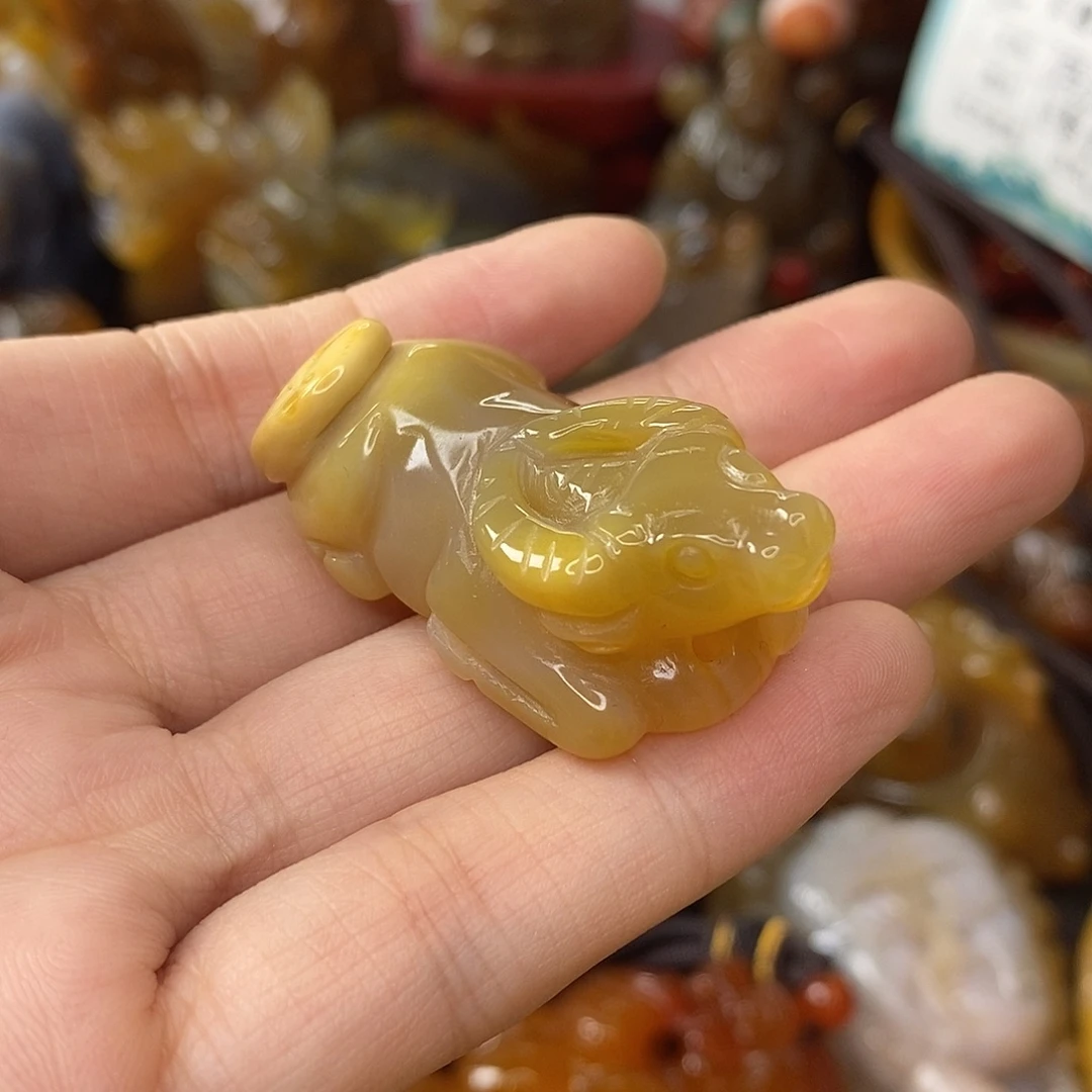 玛瑙/玉髓未镶嵌吊坠