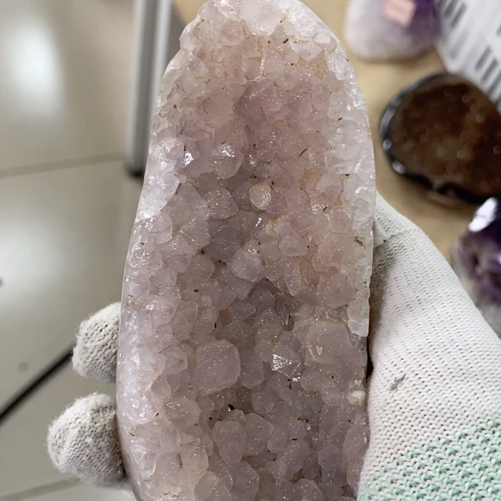未镶嵌紫晶珠宝半成品