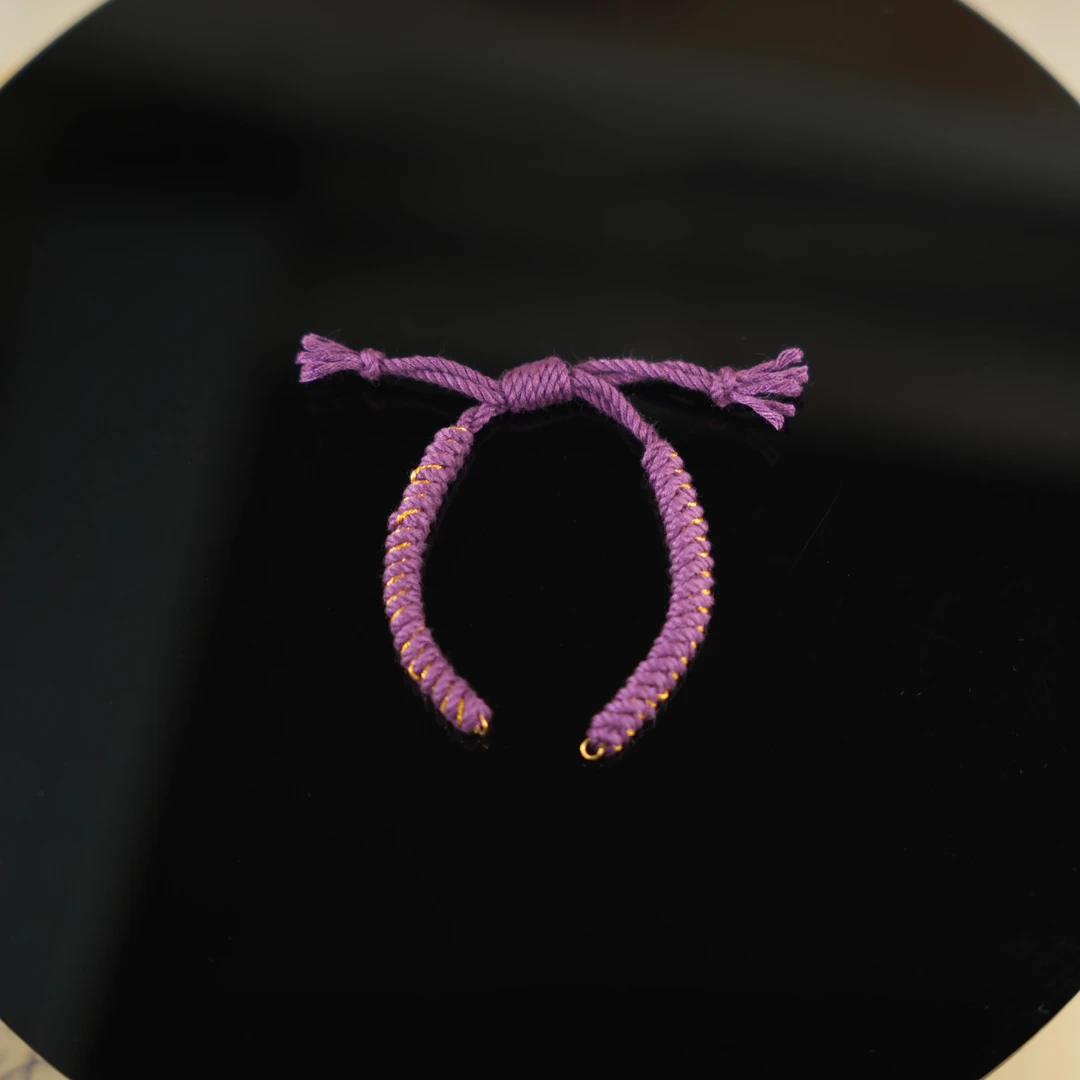 紫金刚-18K金编织手绳2