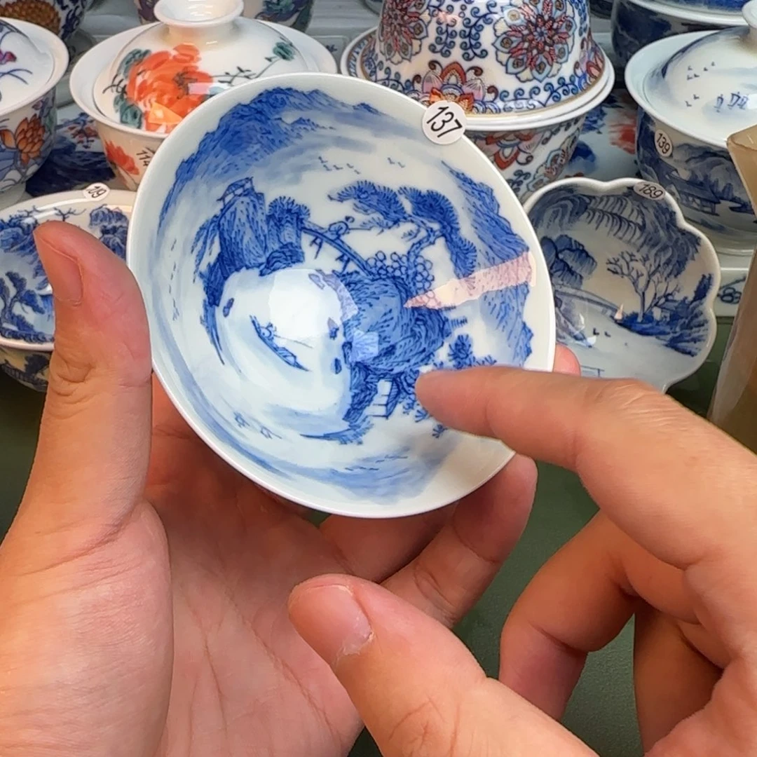 彦祖纯手工手绘茶具137