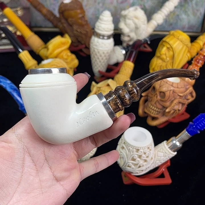 海泡石烟斗牛头纯素