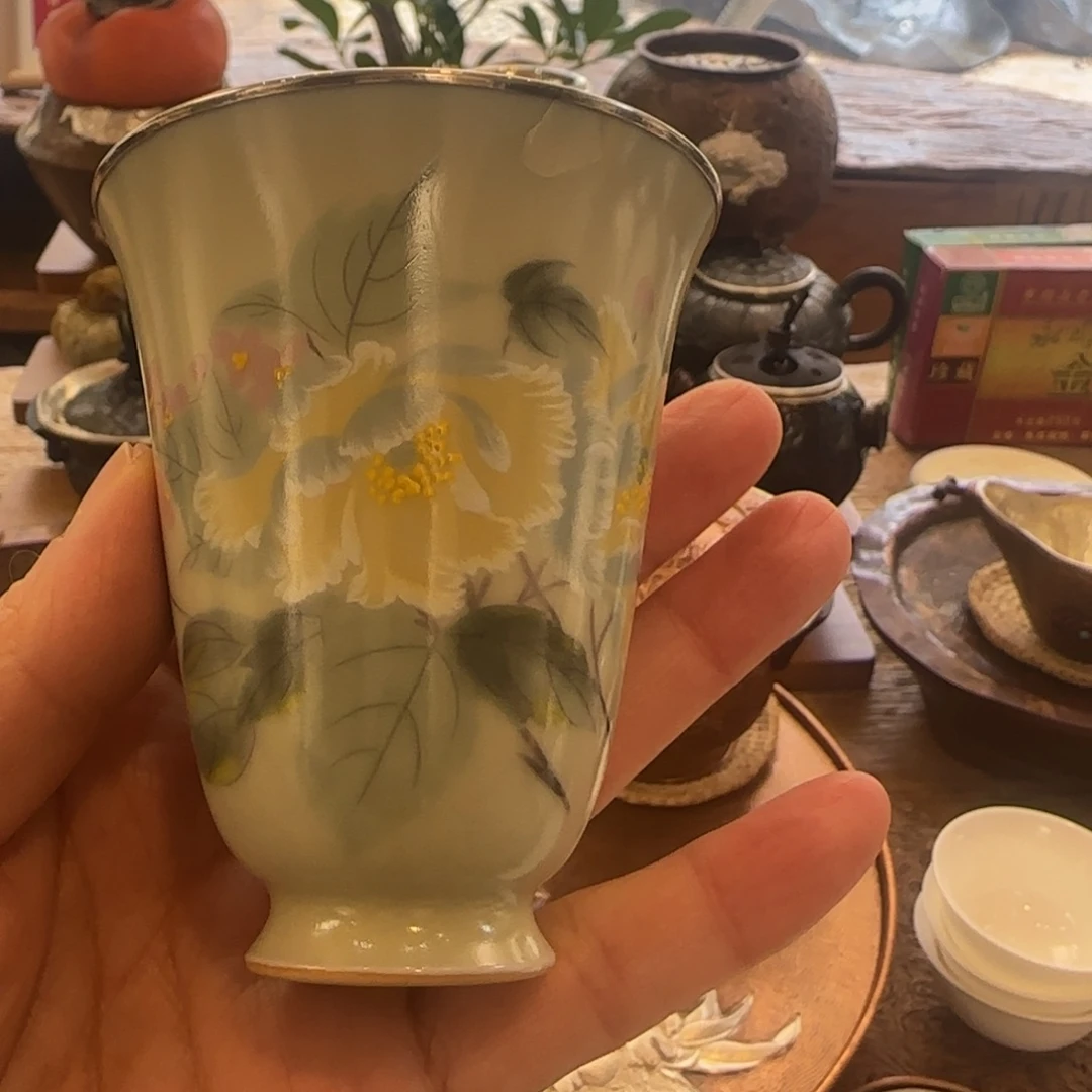 瓷包银闻香主人杯