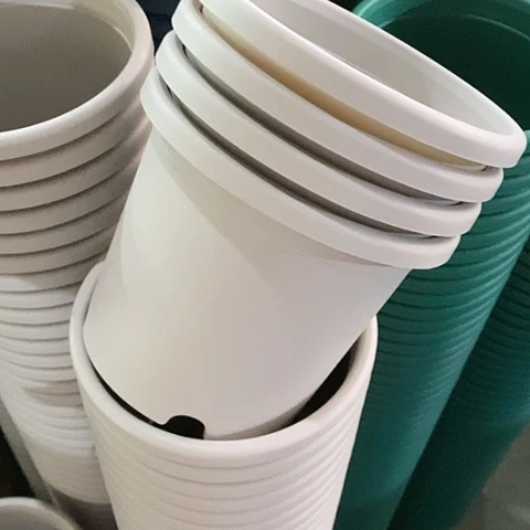 树脂四季2号6个带托灰白