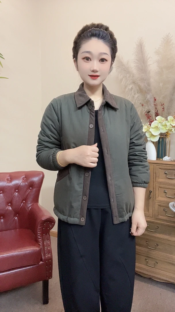 丹姐女装服饰2024原版加绒加厚休闲时尚保暖外套