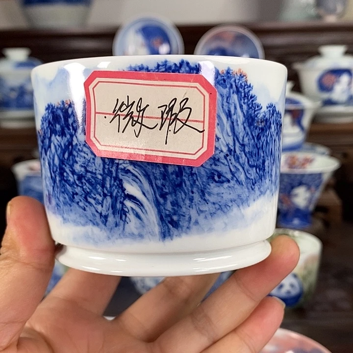 杯孟**熊景德镇手工手绘陶瓷，高亮兴老师作品