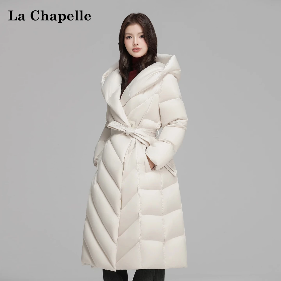 La Chapelle Sport鹅绒羽绒服女长款大气保暖防寒外套5108