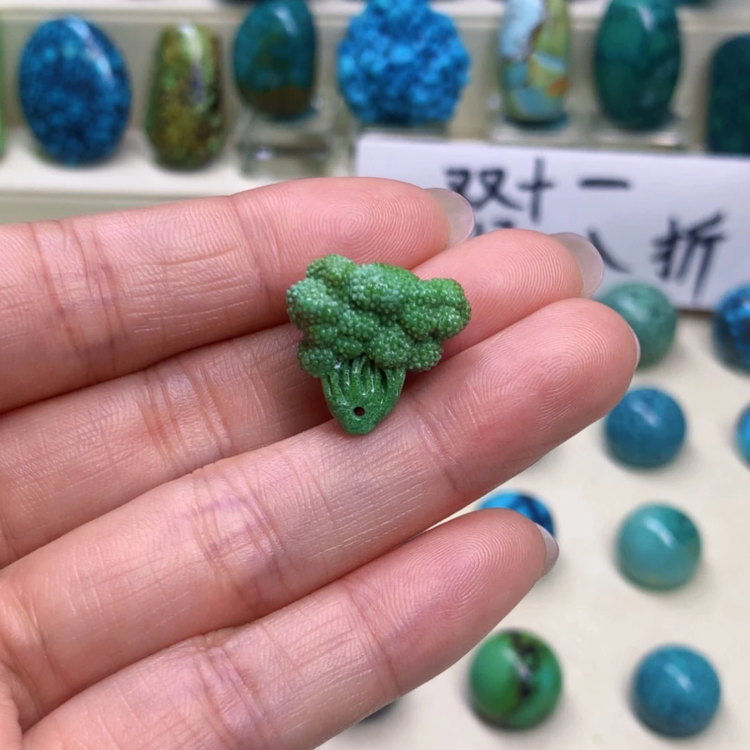 绿松石未镶嵌三彩随行